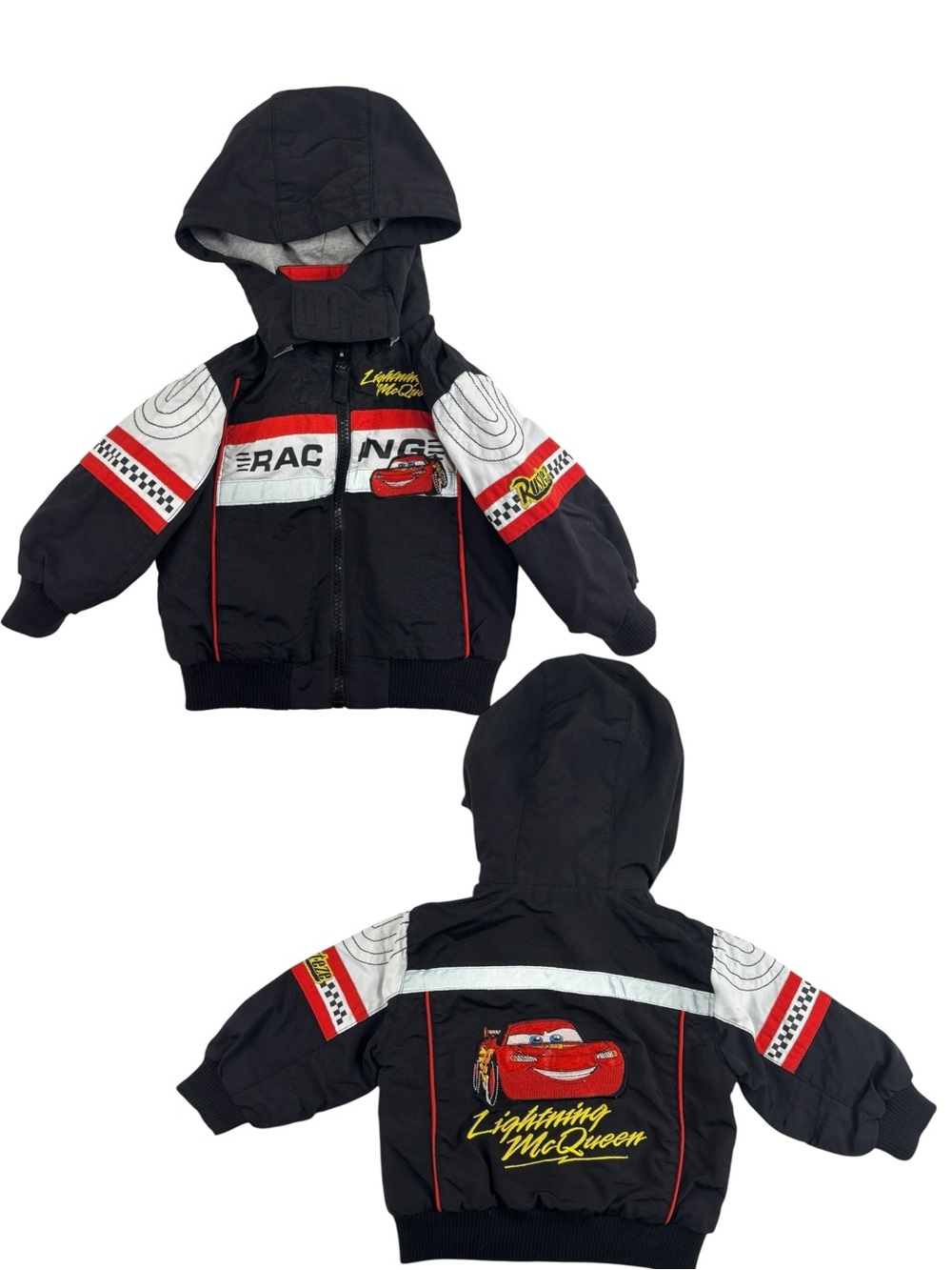 Disney Pixar Cars 2 Lightning McQueen Hooded Jacket Size 6-12M